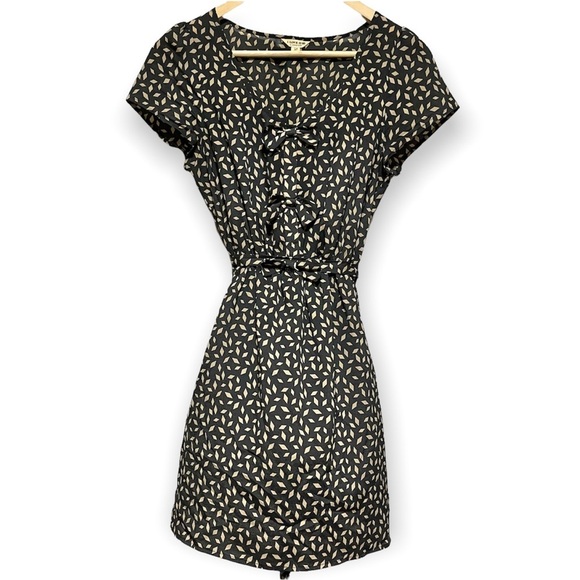 Forever 21 Silky Diamond Print Bow Detail Dress ASO Glee Rachel Berry - Picture 2 of 11